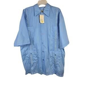 Platoon Men's Button Down Shirt size 3XL Sky Blue